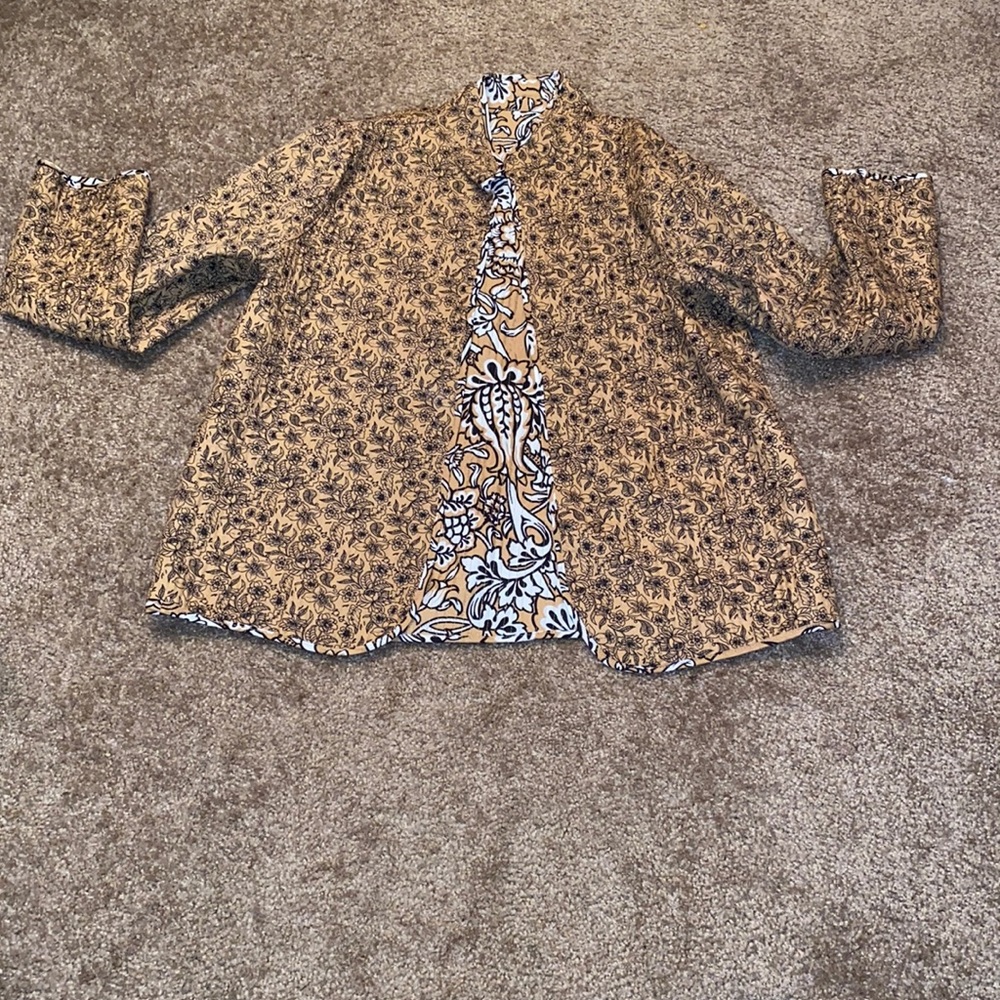 Floral reversible blazer